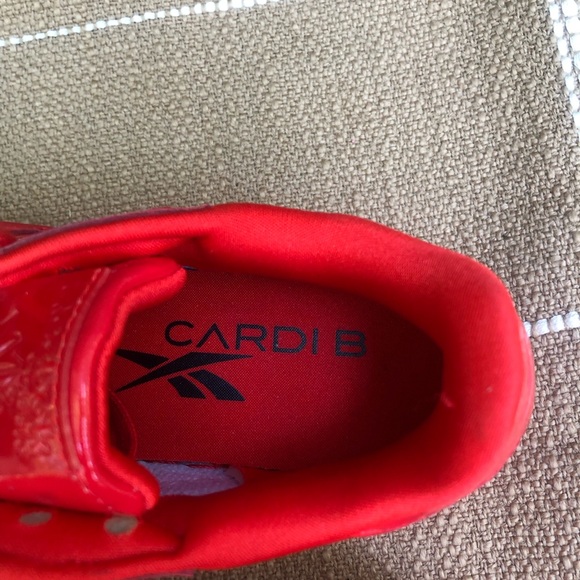 Reebok x Cardi B Coated Club C Double Women’s SZ 7.5 Red FZ5219 Sneakers - Picture 6 of 7